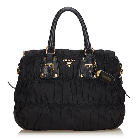 classic black purse prada|old prada black purses.